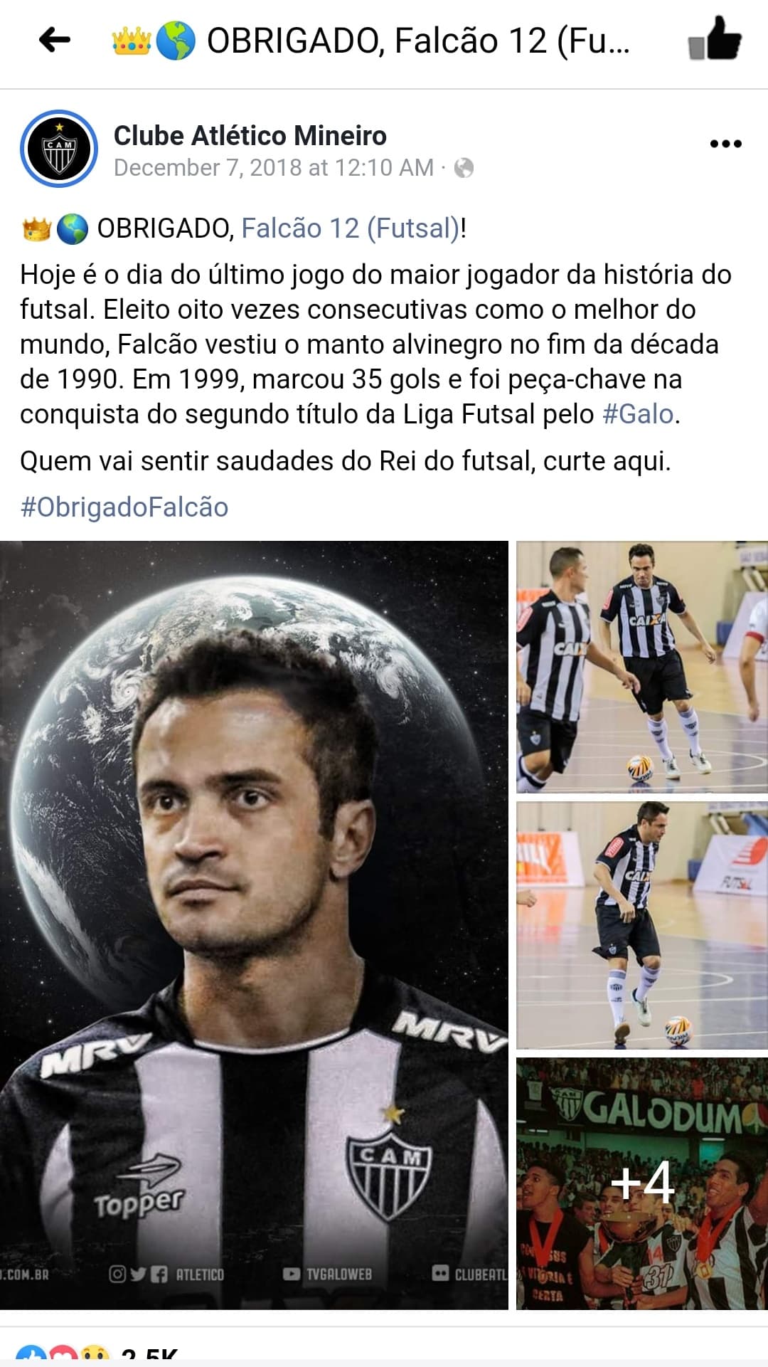 Morre Miltinho, técnico campeão mundial de futsal pelo Atlético-MG